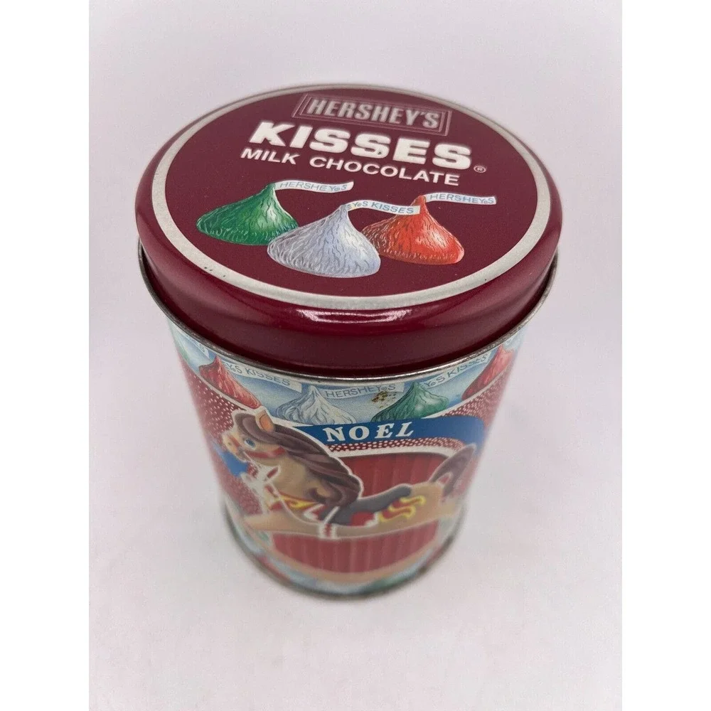 1990 Vintage Hershey's Kisses‎ Rocking Horse Holiday Tin/Candy Tin